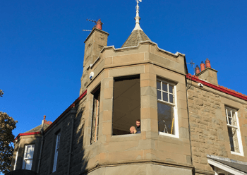 Opening ready for fitting the window.